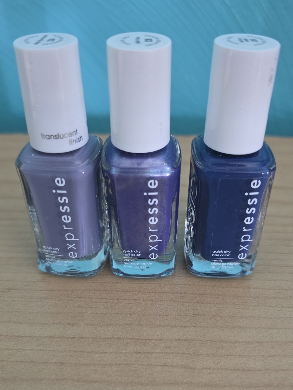 Essie Purple Nail Trio - Lavender, Shimmery Purple, Deep Violet